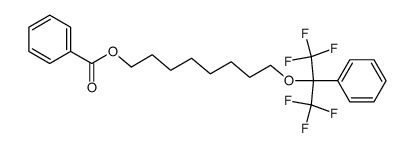 8-((1,1,1,3,3,3-hexafluoro-2-phenylpropan-2-yl)oxy)octyl benzoate Structure