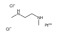 N,N'-dimethylethane-1,2-diamine,platinum(2+),dichloride Structure