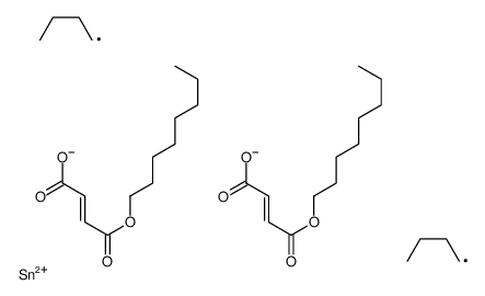 octyl (Z,Z)-6,6-dibutyl-4,8,11-trioxo-5,7,12-trioxa-6-stannaicosa-2,9-dienoate Structure