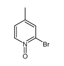2-溴-4-甲基吡啶1-氧化物结构式