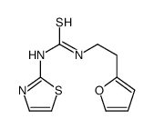 1-[2-(furan-2-yl)ethyl]-3-(1,3-thiazol-2-yl)thiourea结构式