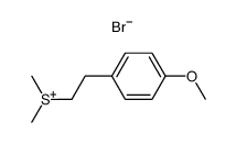 (4-methoxy-phenethyl)-dimethyl sulfonium , bromide Structure