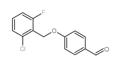 4-(2-氯-6-氟-苄基)氧基苯甲醛结构式