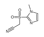 (1-甲基咪唑-2-基)磺酰基乙腈结构式