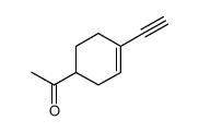 Ethanone,1-(4-ethynyl-3-cyclohexen-1-yl)- Structure
