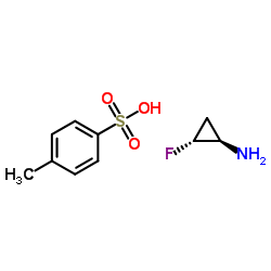 反式-2-氟环丙胺4-甲基苯磺酸酯结构式