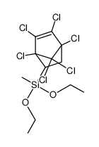 1,2,3,4,7,7-hexachloro-5-(diethoxymethylsilyl)bicyclo[2.2.1]hept-2-ene结构式