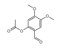 2-acetoxy-4,5-dimethoxy-benzaldehyde结构式