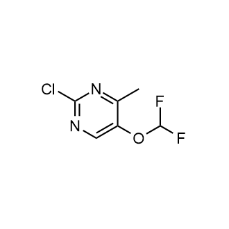 2-Chloro-5-(difluoromethoxy)-4-methylpyrimidine Structure