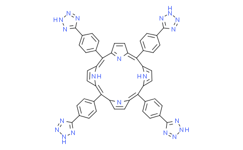 5,10,15,20-四[4-(2H-四唑-5-基)苯基] -21H,23H-卟吩结构式