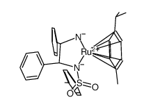 [Ru(η6-p-cymene)(HNC(Ph)C(Ph)NTs)] Structure