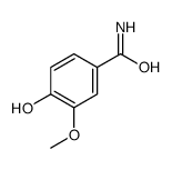 4-羟基-3-甲氧基苯甲酰胺结构式