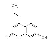 7-羟基-4-丙基-2H-色烯-2-酮结构式