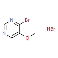 4-溴-5-甲氧基嘧啶氢溴酸盐结构式