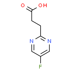 3-(5-氟嘧啶-2-基)丙酸结构式