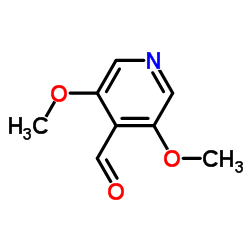 3,5-二甲氧基吡啶-4-甲醛结构式