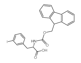 Fmoc-L-3-碘苯丙氨酸结构式