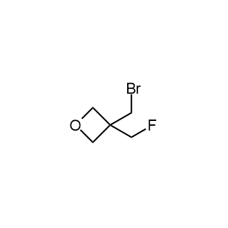 3-(溴甲基)-3-(氟甲基)氧杂环丁烷结构式