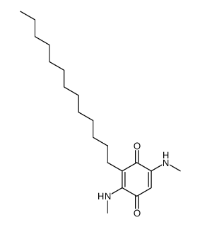2,5-bis-methylamino-3-tridecyl-[1,4]benzoquinone Structure