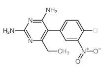2,4-Diamino-5-(3-amino-4-chloro-5-nitrophenyl)-6-ethylpyrimidine structure