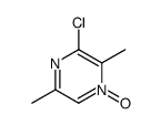 3-chloro-2,5-dimethyl-1-oxidopyrazin-1-ium Structure
