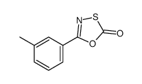 5-(3-methylphenyl)-1,3,4-oxathiazol-2-one结构式