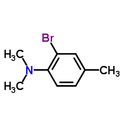 2-溴-N,N,4-三甲基苯胺结构式