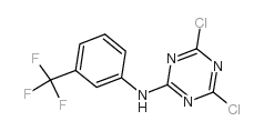 4,6-dichloro-N-(3-(trifluoromethyl)phenyl)-1,3,5-结构式