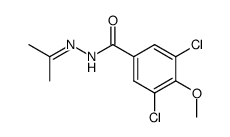 3,5-Dichloro-4-methoxy-benzoic acid isopropylidene-hydrazide Structure
