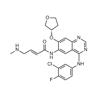 (S,E)-N-(4-((3-氯-4-氟苯基)氨基)-7-((四氢呋喃-3-基)氧基)喹唑啉-6-基)-4-(甲基氨基)丁-2-烯酰胺(阿法替尼杂质)结构式