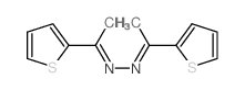 1-thiophen-2-yl-N-(1-thiophen-2-ylethylideneamino)ethanimine结构式