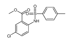 5-氯-2-(4-甲基苯磺酰胺基)苯甲酸甲酯结构式