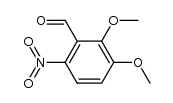 2,3-DIMETHOXY-6-NITRO-BENZALDEHYDE结构式