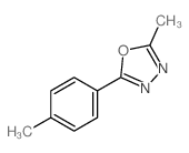 1,3,4-Oxadiazole,2-methyl-5-(4-methylphenyl)-结构式