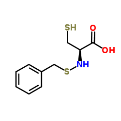 (R)-2-氨基-3-(苯甲巯基)丙酸结构式