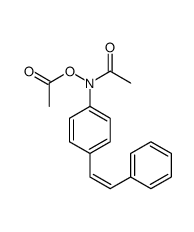 trans-N,O-Diacetyl-N-(p-styrylphenyl)hydroxylamine结构式