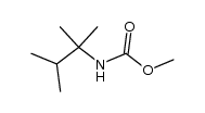 N-(1,1,2-Trimethyl-propyl)-carbaminsaeure-methylester结构式
