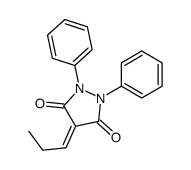 1,2-Diphenyl-4-propylidene-3,5-pyrazolidinedione结构式