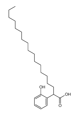 2-(2-hydroxyphenyl)octadecanoic acid结构式