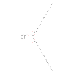 [S,(+)]-3-O-Benzyl-2-O-linoleoyl-1-O-oleoyl-L-glycerol结构式