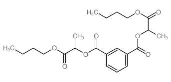 1,3-Benzenedicarboxylicacid, 1,3-bis(2-butoxy-1-methyl-2-oxoethyl) ester Structure