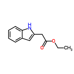 吲哚-2-乙酸乙酯结构式