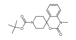 tert-butyl 1-methyl-2-oxo-1,2-dihydrospiro[benzo[d][1,3]oxazine-4,4'-piperidine]-1'-carboxylate结构式