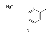 mercury(1+),2-methylpyridine,nitrate Structure