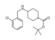 2-Methyl-2-propanyl 4-[(2-chlorobenzyl)amino]-1-piperidinecarboxy late结构式