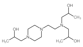 1-Piperazineethanol,4-[2-[bis(2-hydroxypropyl)amino]ethyl]-a-methyl- Structure