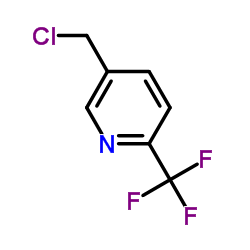 Pyridine,5-(chloromethyl)-2-(trifluoromethyl)- Structure