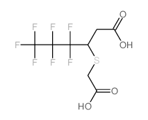 Hexanoic acid, 3-[(carboxymethyl)thio]-4,4,5,5,6,6,6-heptafluoro-结构式