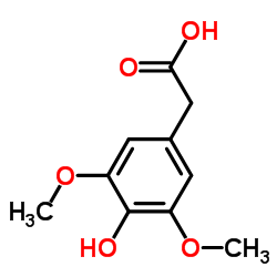 4-羟基-3,5-二甲氧基苯乙酸结构式