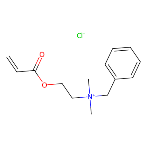 N-(2-丙烯酰氧乙基)-N-苄基-N,N-二甲基氯化铵结构式